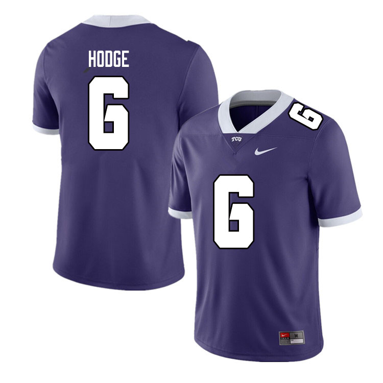 Men #6 Jamoi Hodge TCU Horned Frogs College Football Jerseys Sale-Purple - Click Image to Close